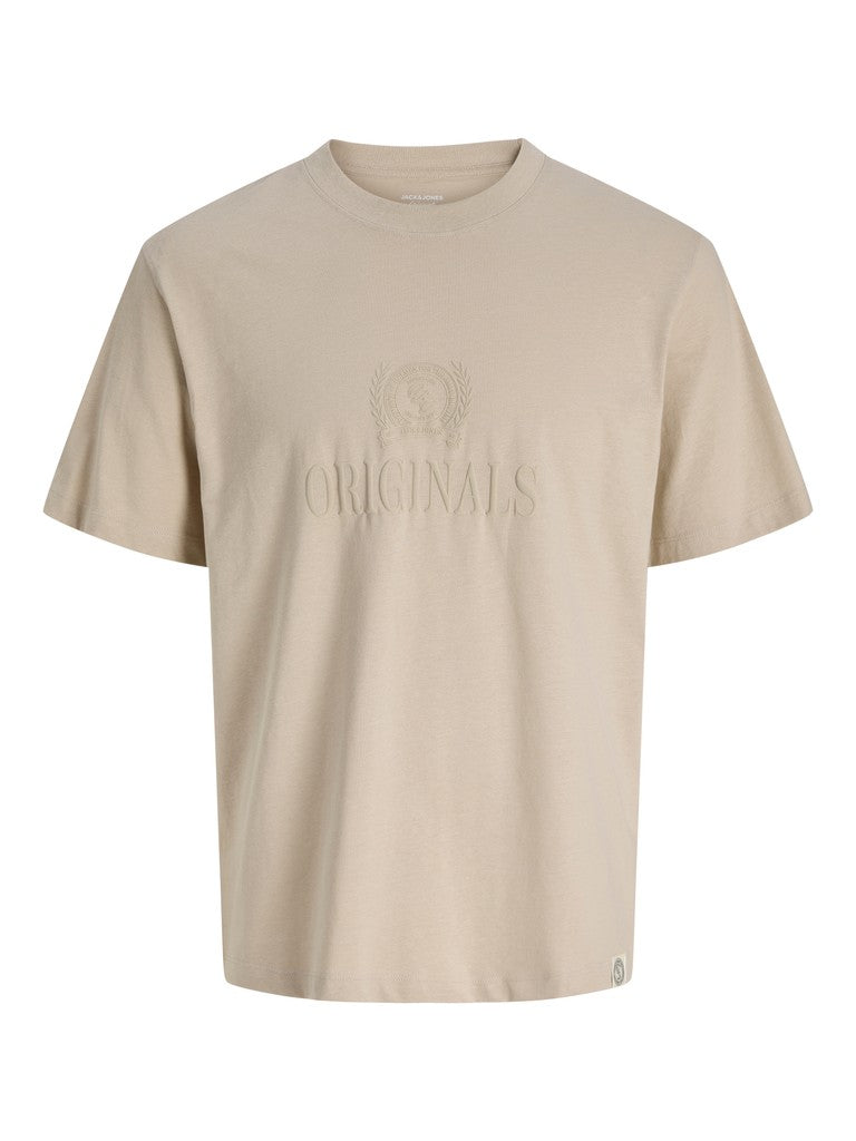 JUNIOR T-SHIRT - BEIGE/BLÅ/GRØN
