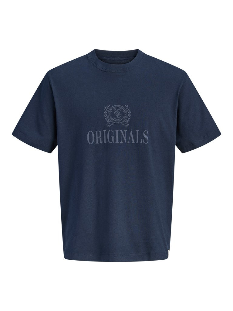 JUNIOR T-SHIRT - BEIGE/BLÅ/GRØN