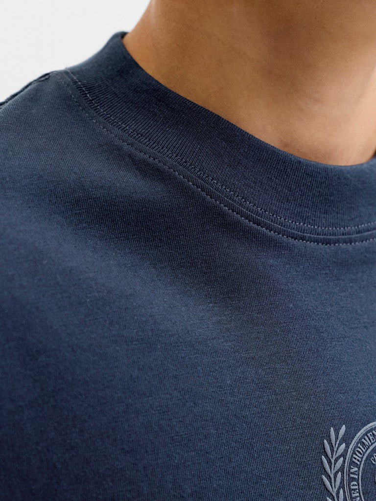 JUNIOR T-SHIRT - BEIGE/BLÅ/GRØN