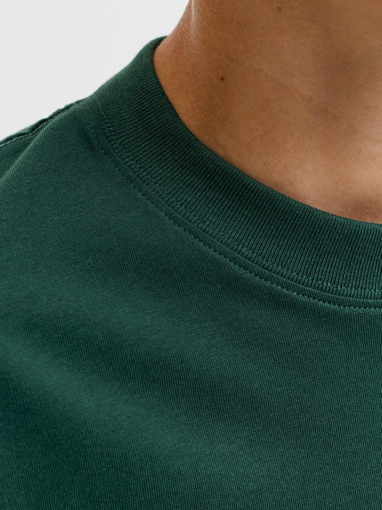 JUNIOR T-SHIRT - BEIGE/BLÅ/GRØN