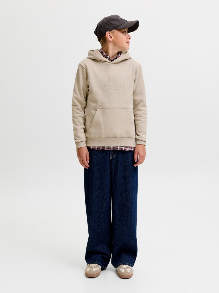 JUNIOR SWEAT - BLÅ/BEIGE/GRØN