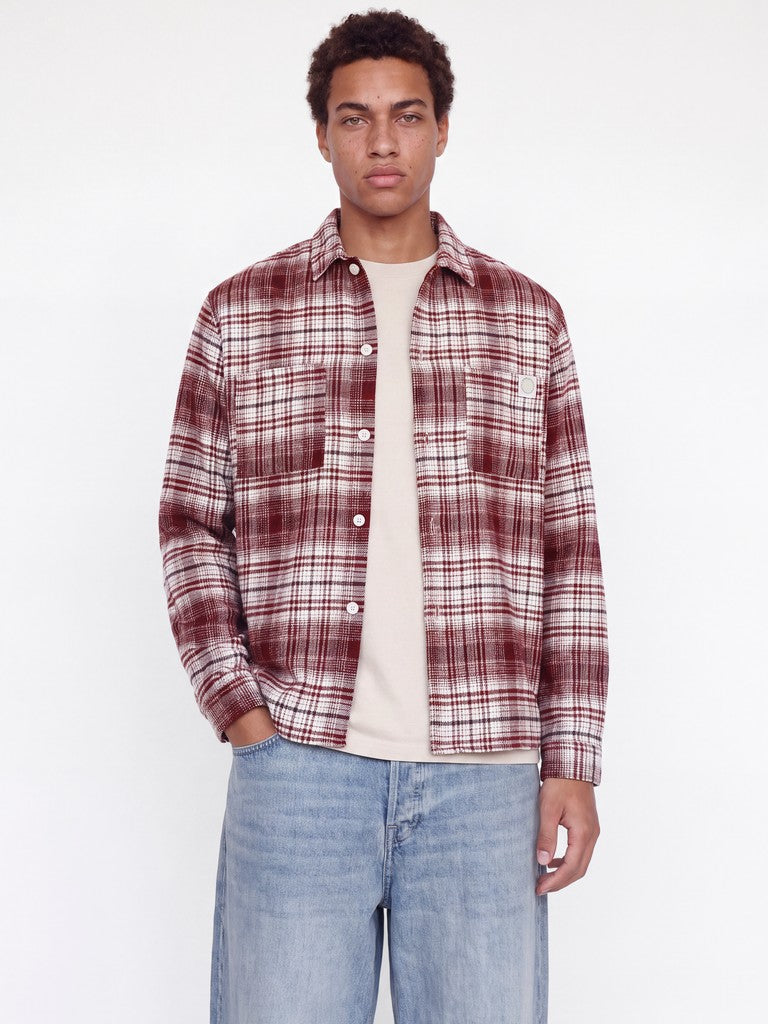 JACK&JONES OVERSHIRT - RØD TERN