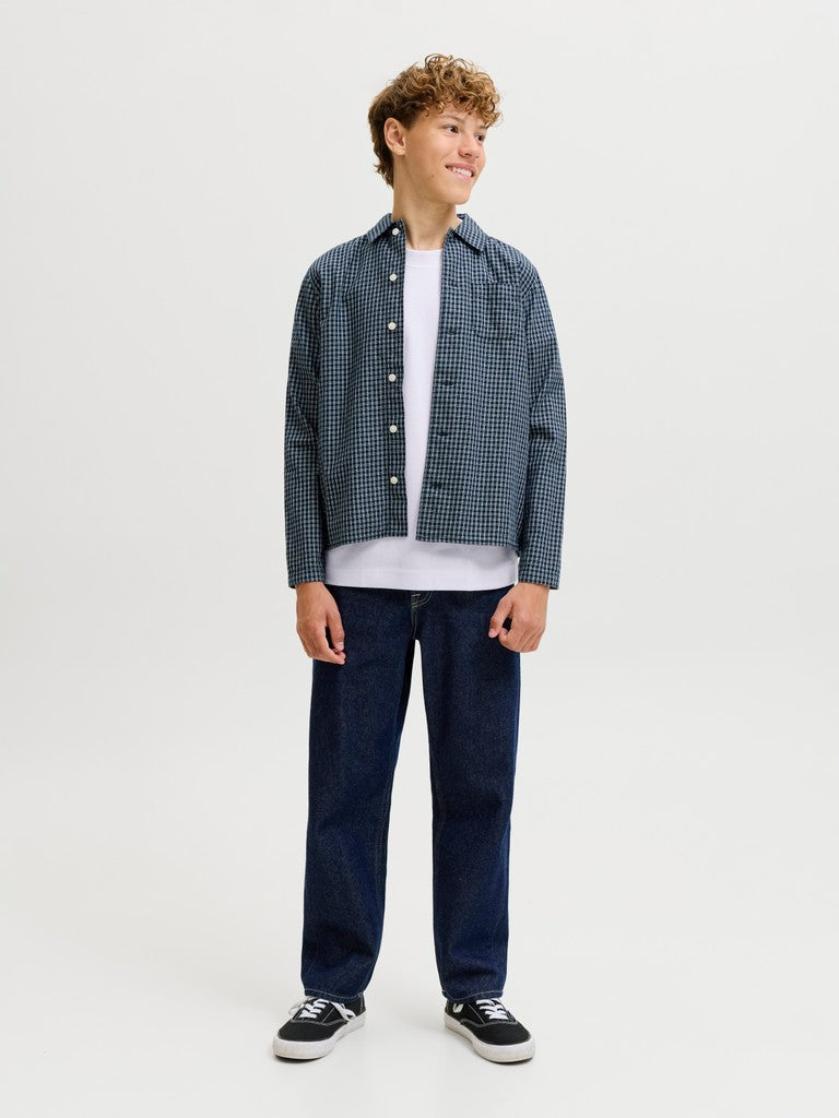 JUNIOR T-SHIRT - SORT/HVID/GRØN/BLÅ