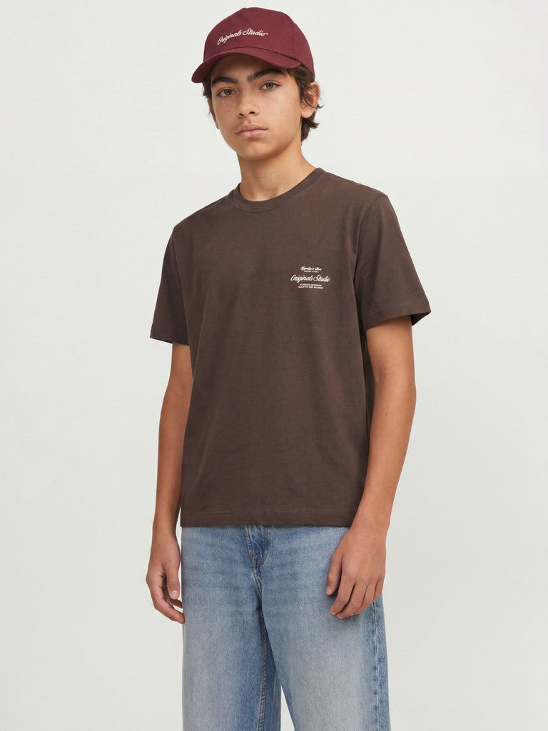 JUNIOR T-SHIRT - BEIGE/BRUN
