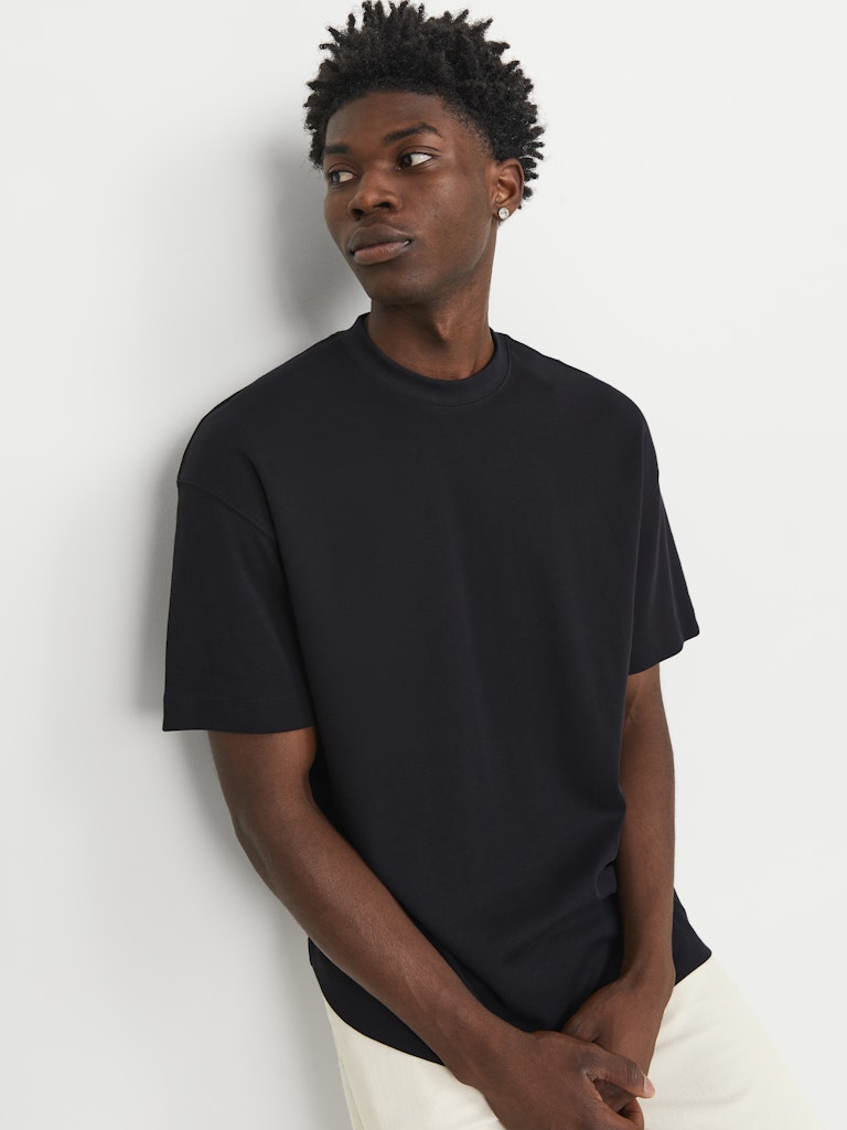 JACK&JONES T-SHIRTS - URBAN - SORT/GRØN/HVID