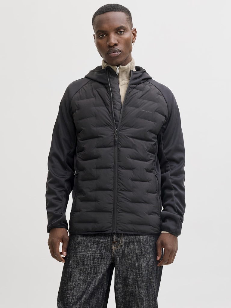 JACK&JONES VINDJAKKE - HYBRID - SORT