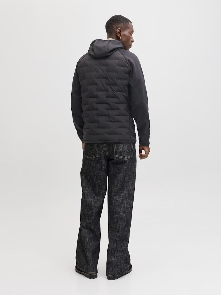 JACK&JONES VINDJAKKE - HYBRID - SORT