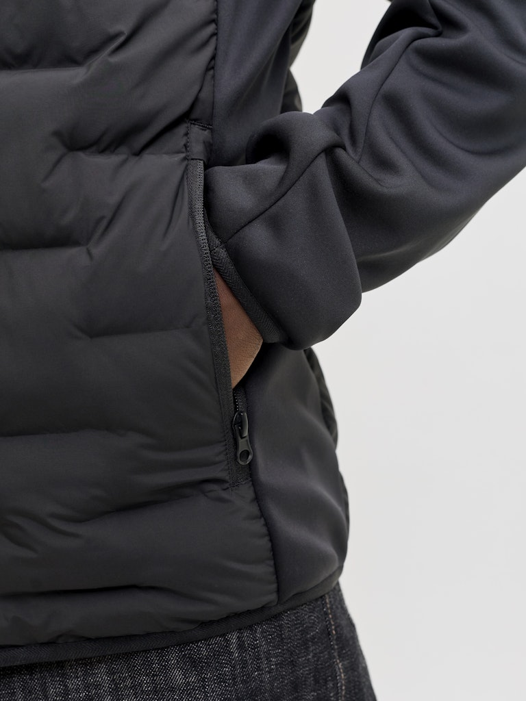 JACK&JONES VINDJAKKE - HYBRID - SORT