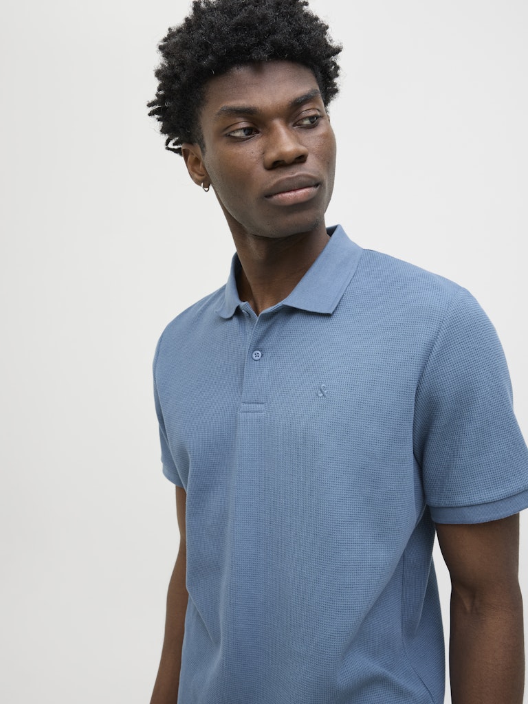 JACK&JONES POLO - AUSTIN - BLÅ