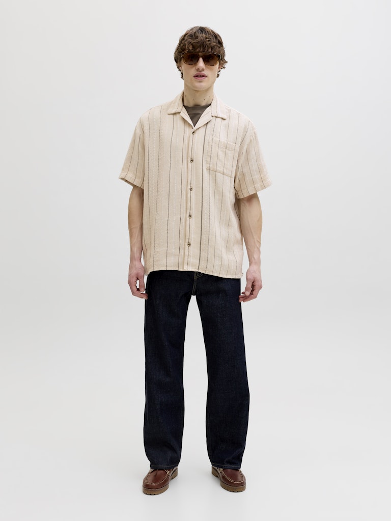 JACK&JONES SKJORTE - BRADLEY - BEIGE