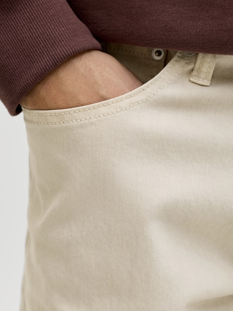 JACK&JONES SHORTS - BLÅ/BEIGE