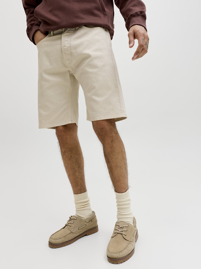 JACK&JONES SHORTS - BLÅ/BEIGE