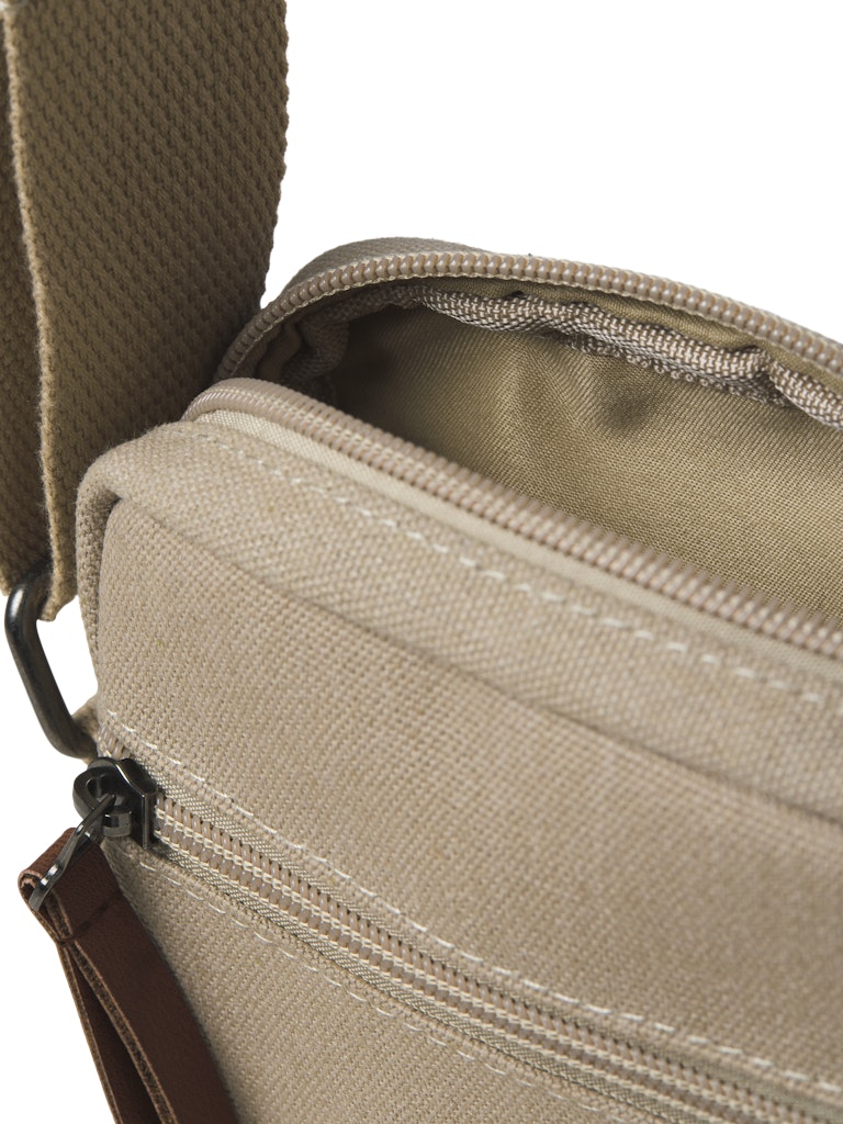 TASKE - BEIGE/SORT/BLÅ