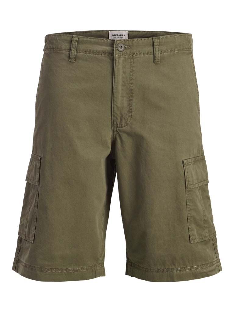JACK&JONES CARGO SHORTS - GRØN/SORT
