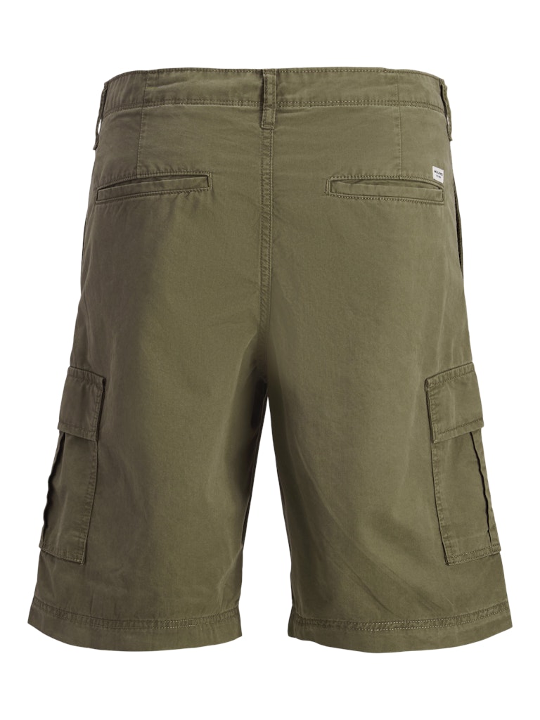 JACK&JONES CARGO SHORTS - GRØN/SORT