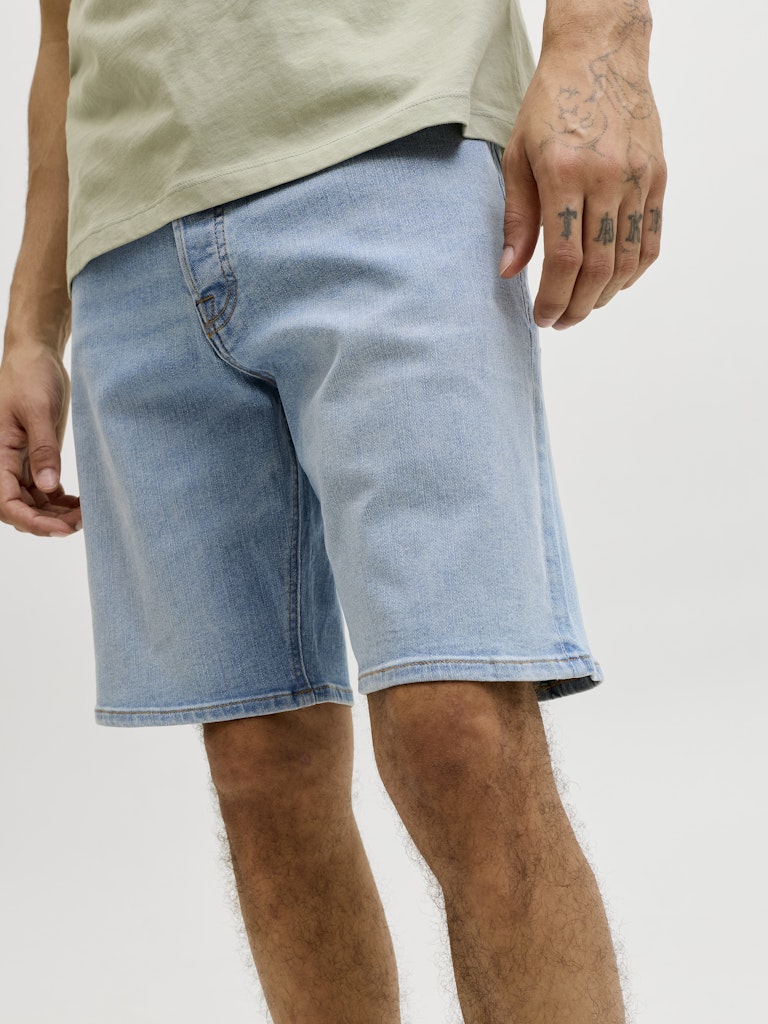 JACK&JONES SHORTS - BLÅ/BEIGE