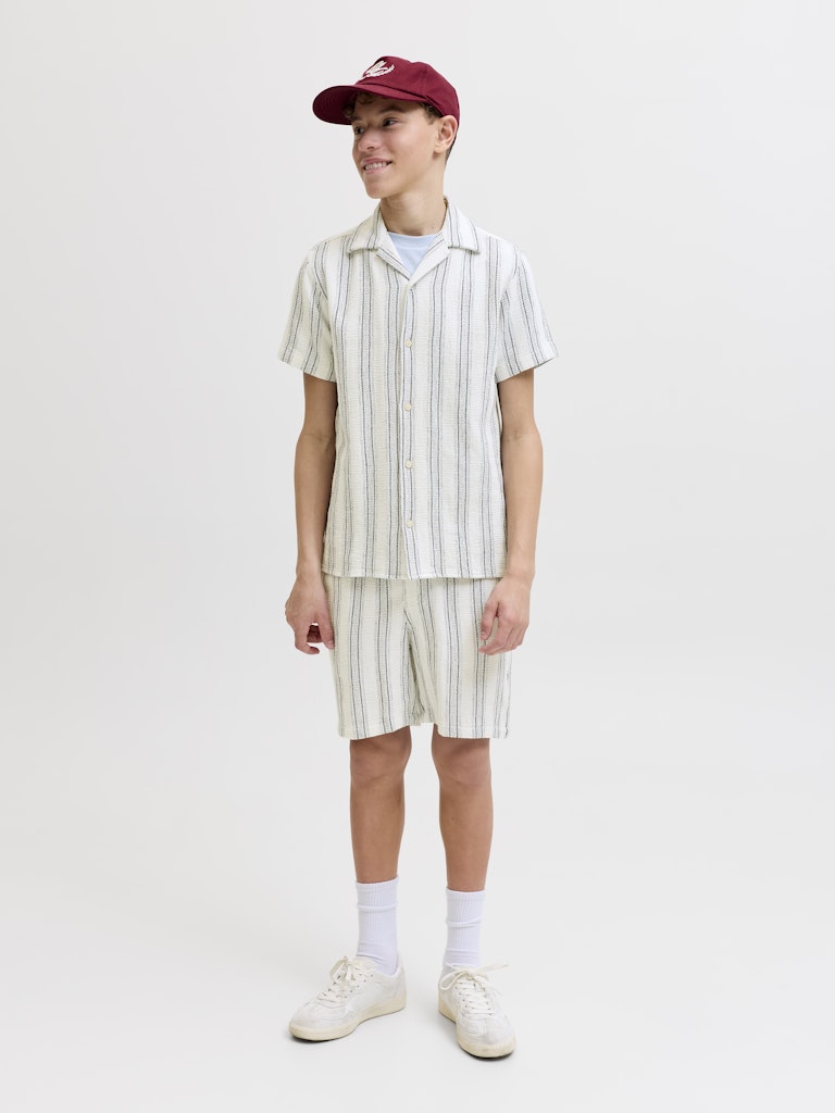 JUNIOR SKJORTE - HVID STRIB