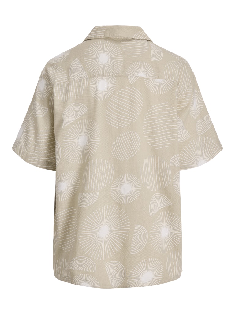 JACK&JONES SKJORTE - BLÅ/BEIGE