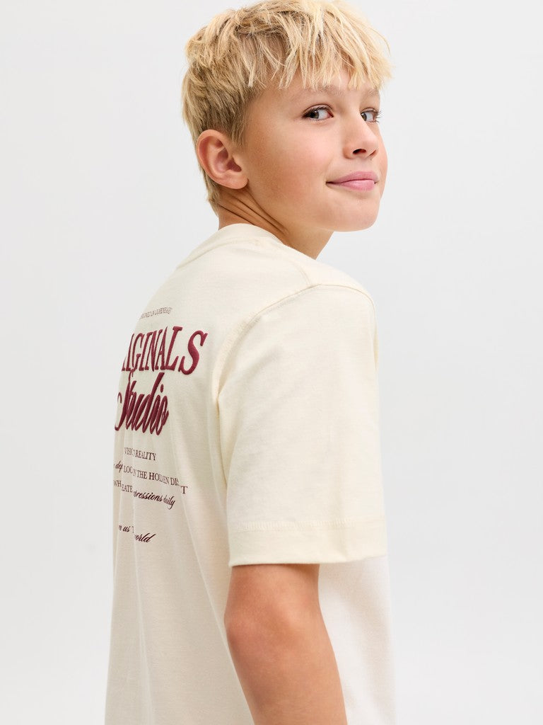 JUNIOR T-SHIRT - BEIGE/BRUN