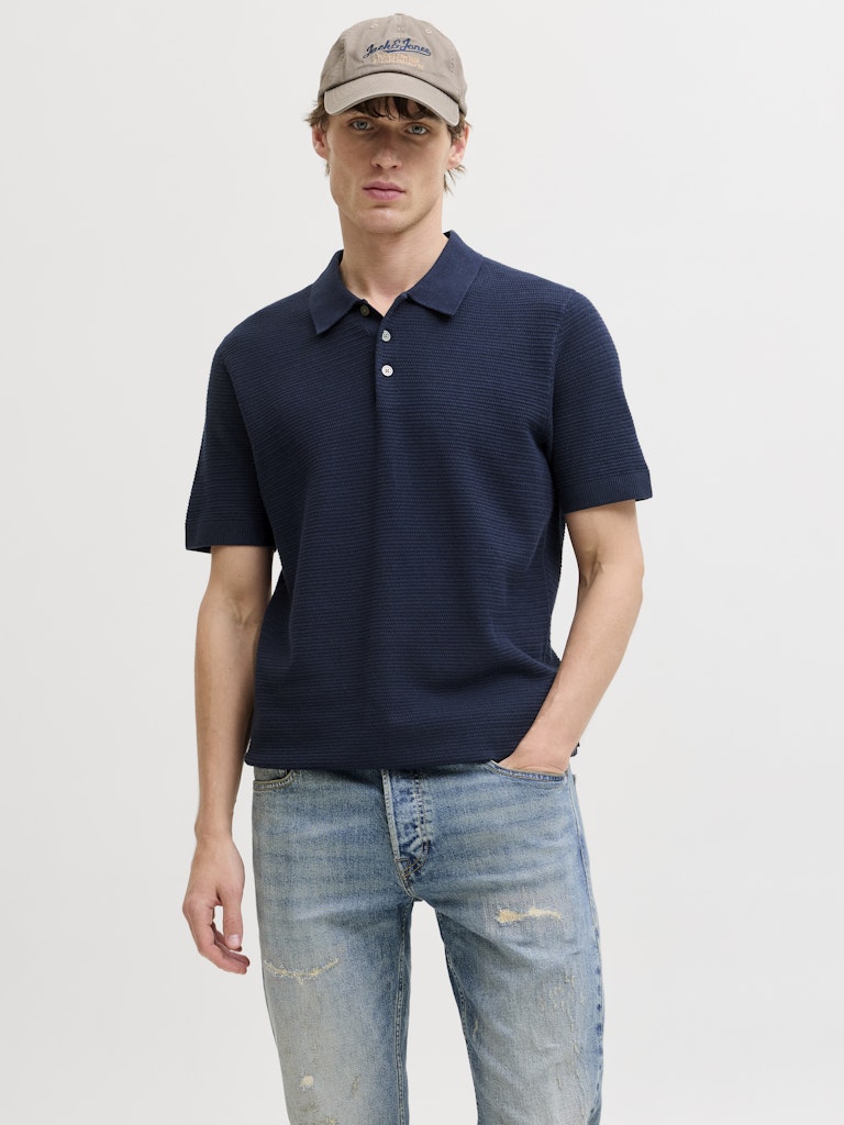 JACK&JONES POLO - BLÅ