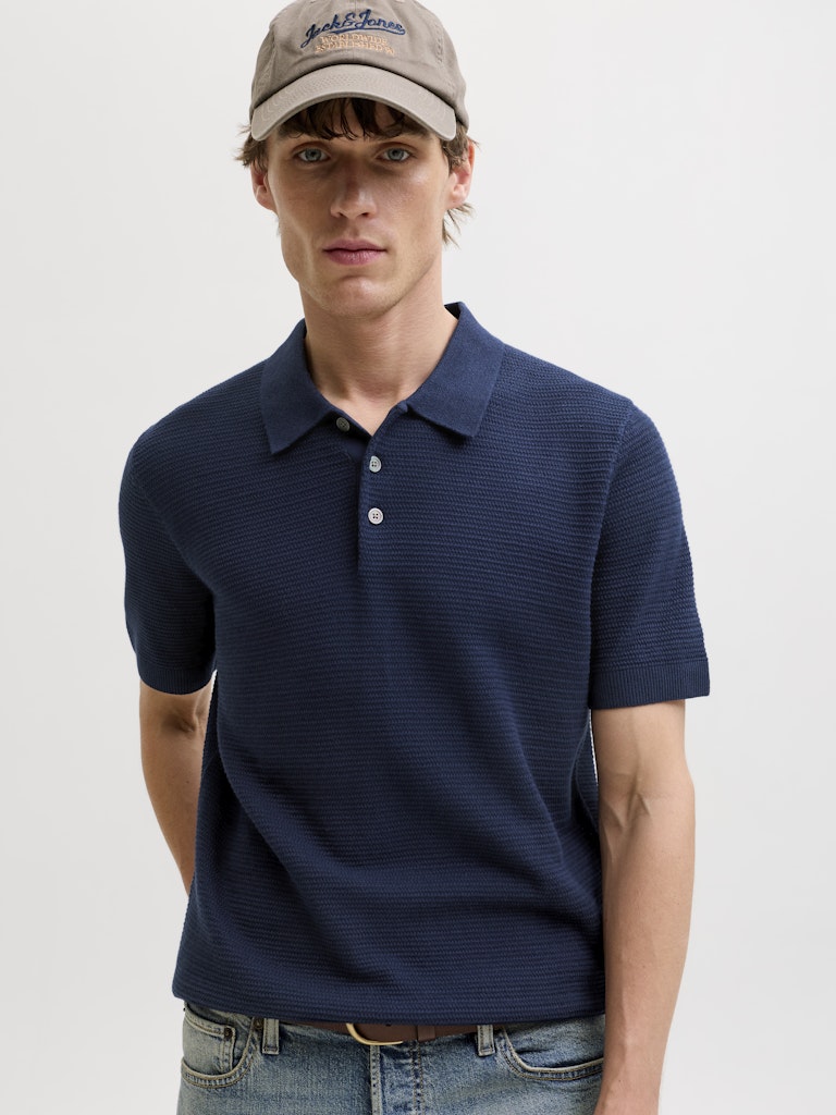 JACK&JONES POLO - BLÅ