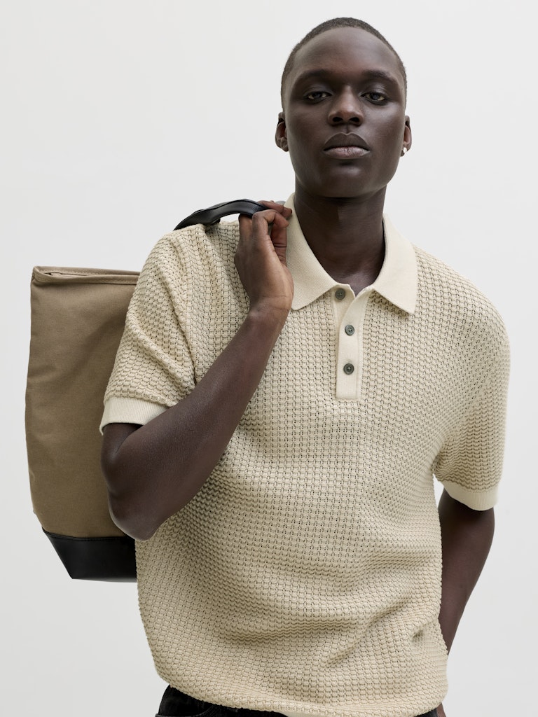 JACK&JONES POLO - STRIK - BEIGE