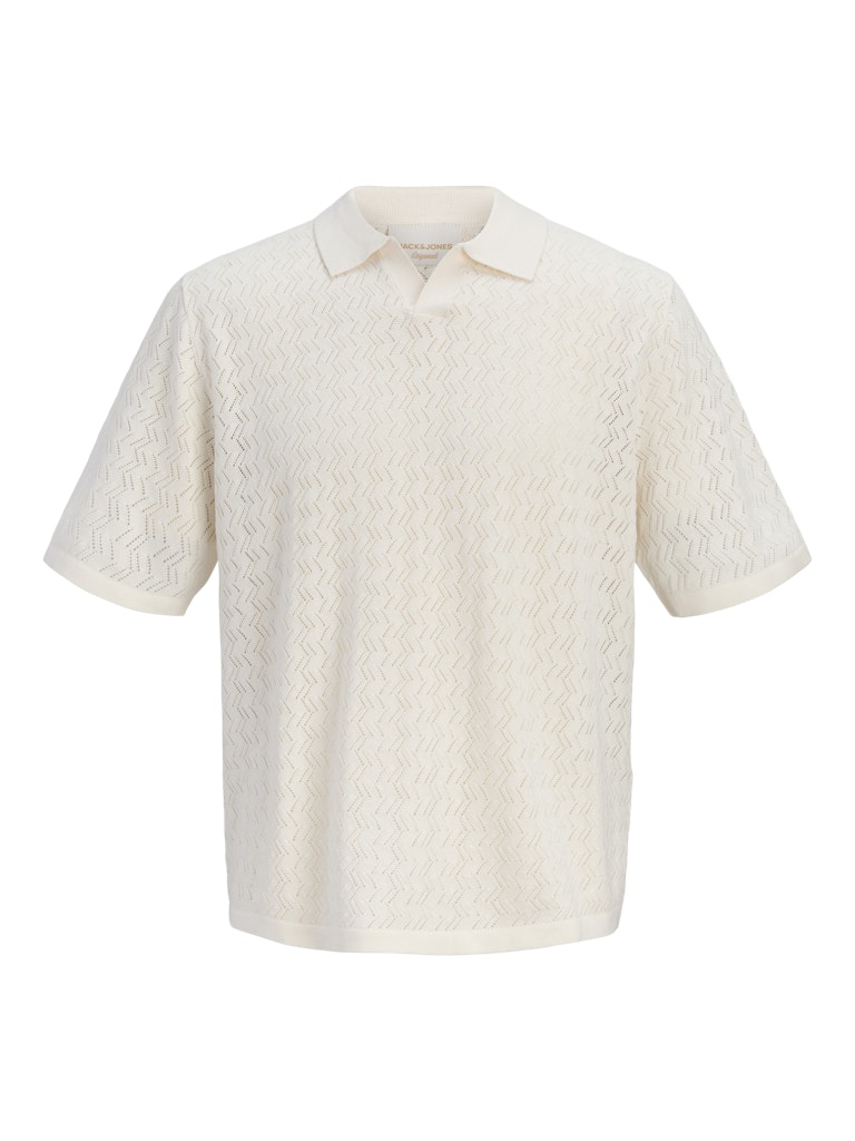 JACK&JONES STRIK POLO - GRÅ/BEIGE