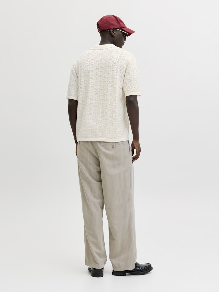 JACK&JONES STRIK POLO - GRÅ/BEIGE
