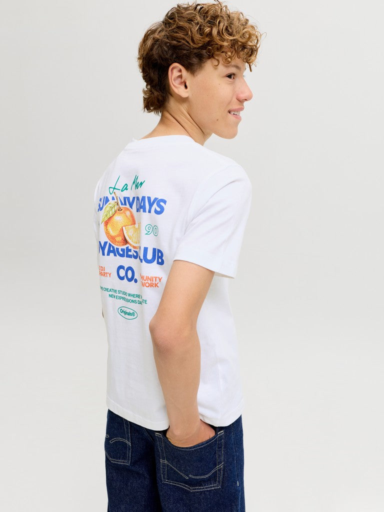 JUNIOR T-SHIRTS - HVID/SORT