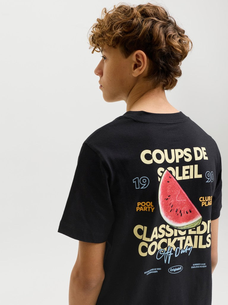 JUNIOR T-SHIRTS - HVID/SORT