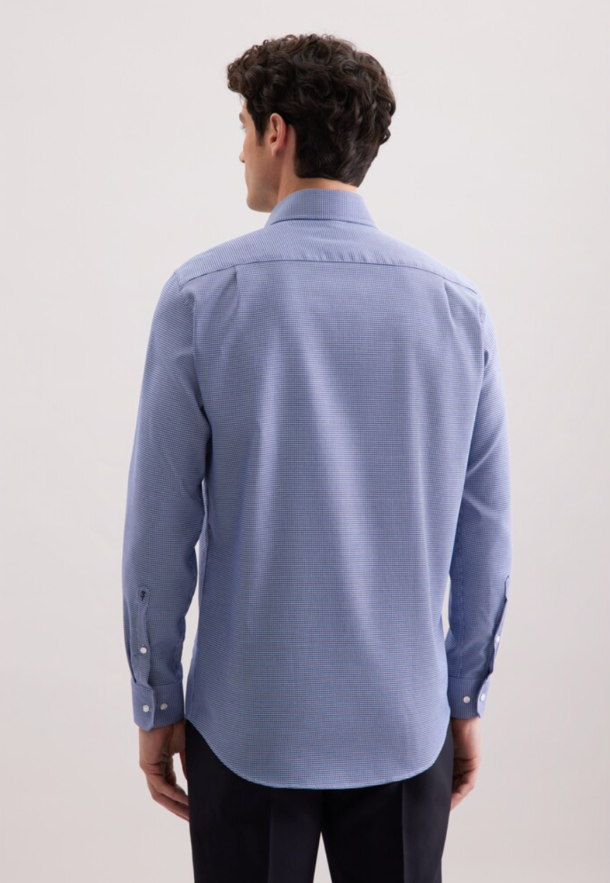 SKJORTE SEIDENSTICKER - BLÅ