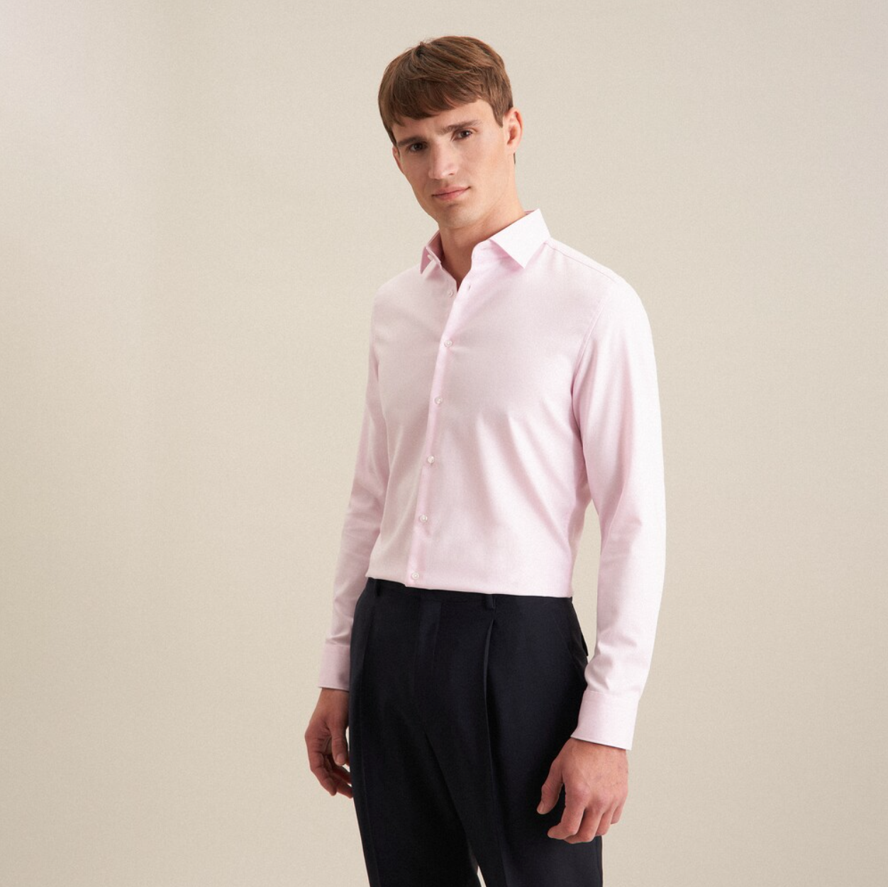 SKJORTE SEIDENSTICKER - LYSERØD