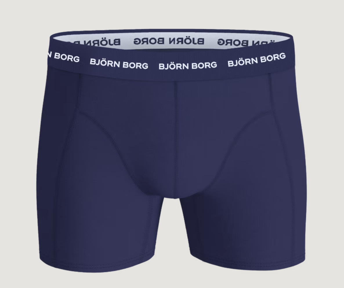 BJØRN BORG TIGHTS - BLÅ/MØNSTER - 3PACK