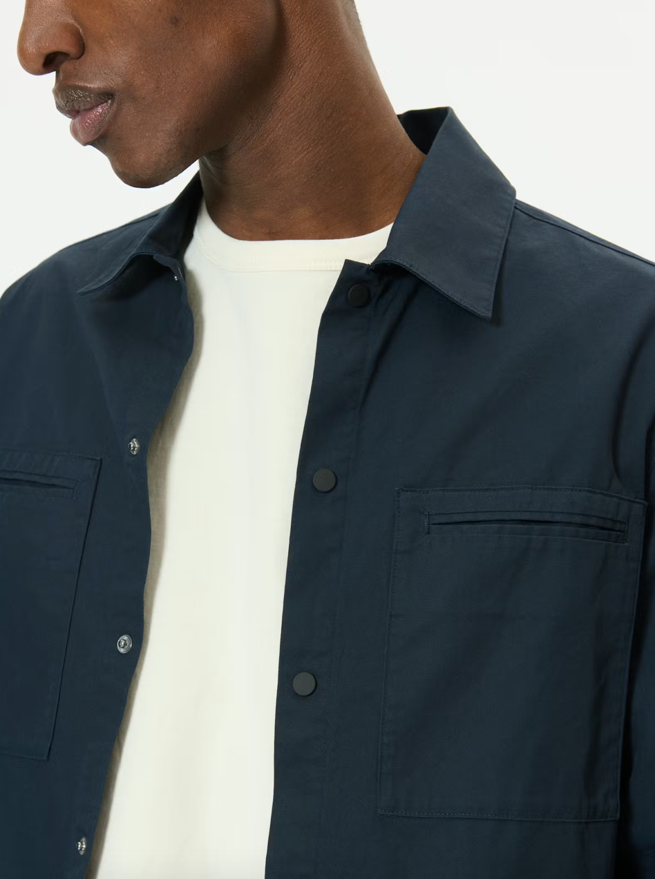 MATINIQUE OVERSHIRT - BLÅ