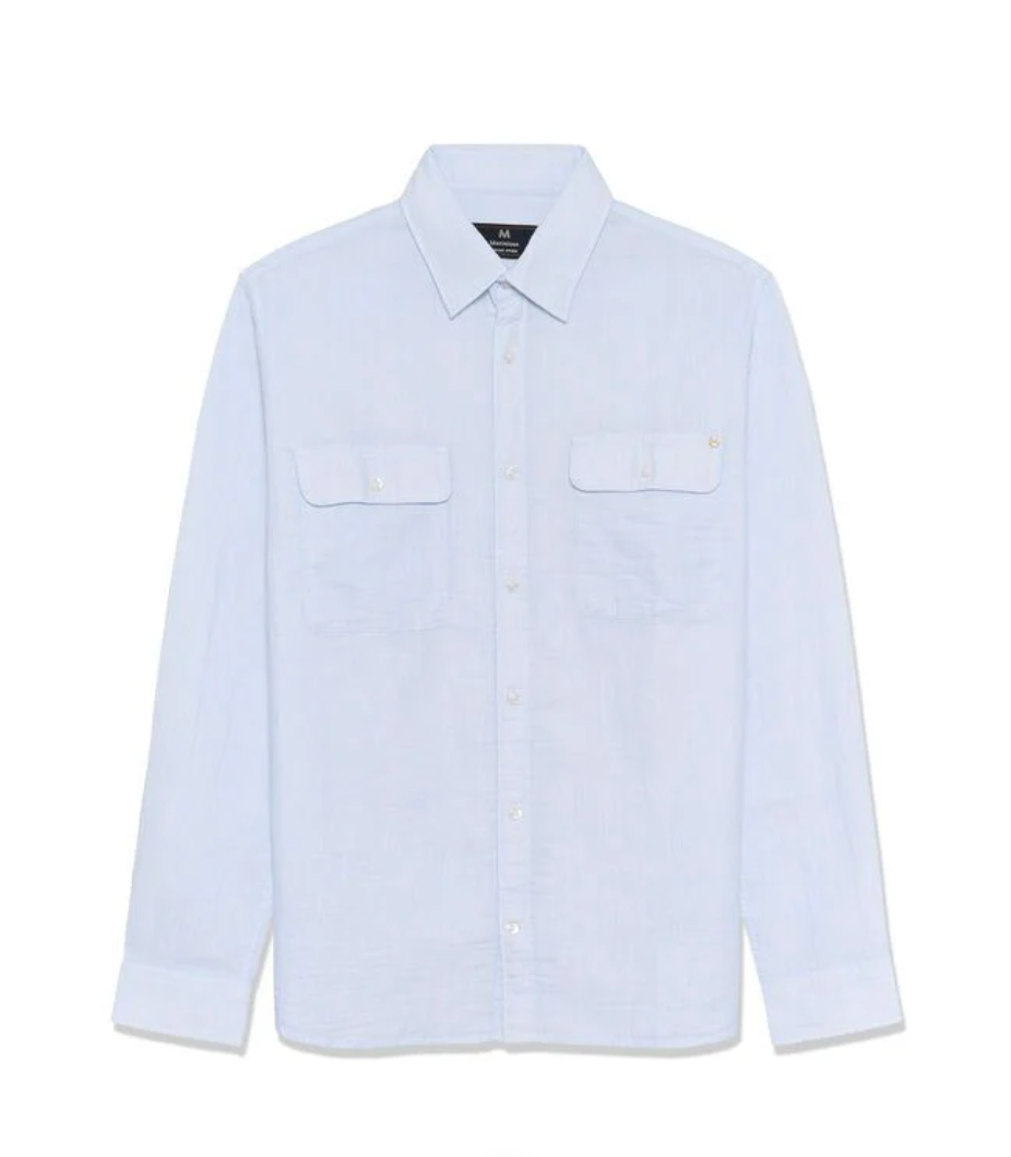 MATINIQUE SKJORTE - CHRISTALDO - BLÅ