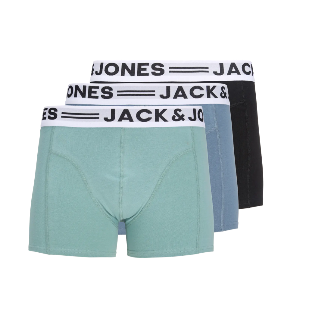 JUNIOR TIGHTS - 3 PACK - GRØN/BLÅ/SORT