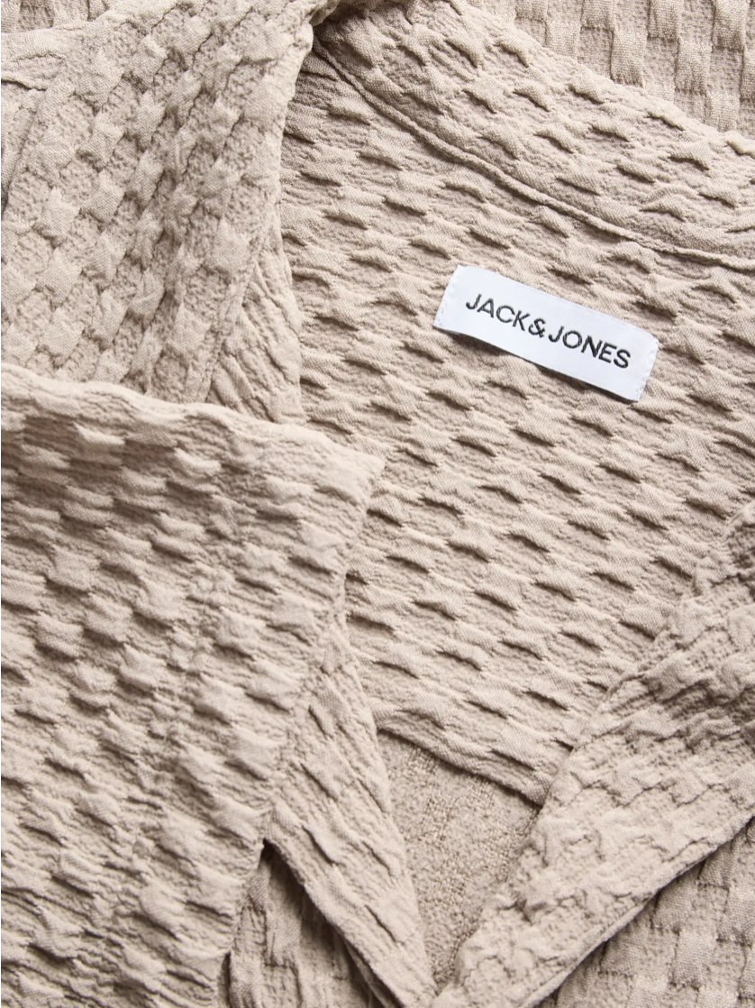 JACK&JONES SKJORTE - SEAN - BEIGE