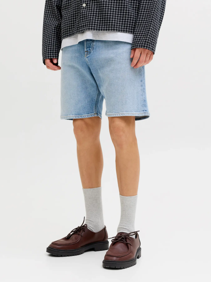 JACK&JONES SHORTS DENIM - LYS BLÅ