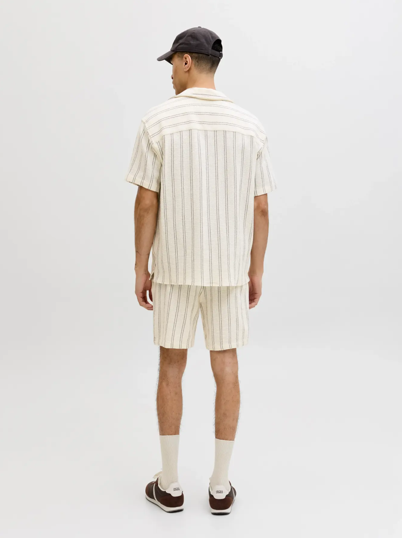 JACK&JONES SHORTS - BEIGE STRIB