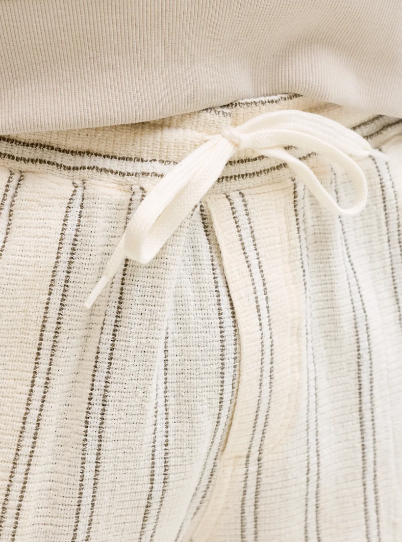 JACK&JONES SHORTS - BEIGE STRIB