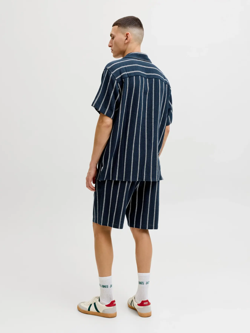 JACK&JONES SHORTS - BLÅ STRIB